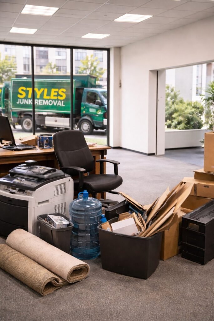 Styles Junk Removal - Office cleanout and commercial waste removal services in Connecticut.